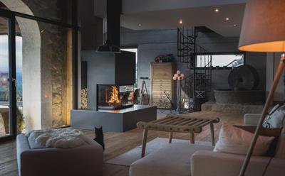 ÜÇ TARAFI AÇIK ŞÖMİNE MODELİ 5