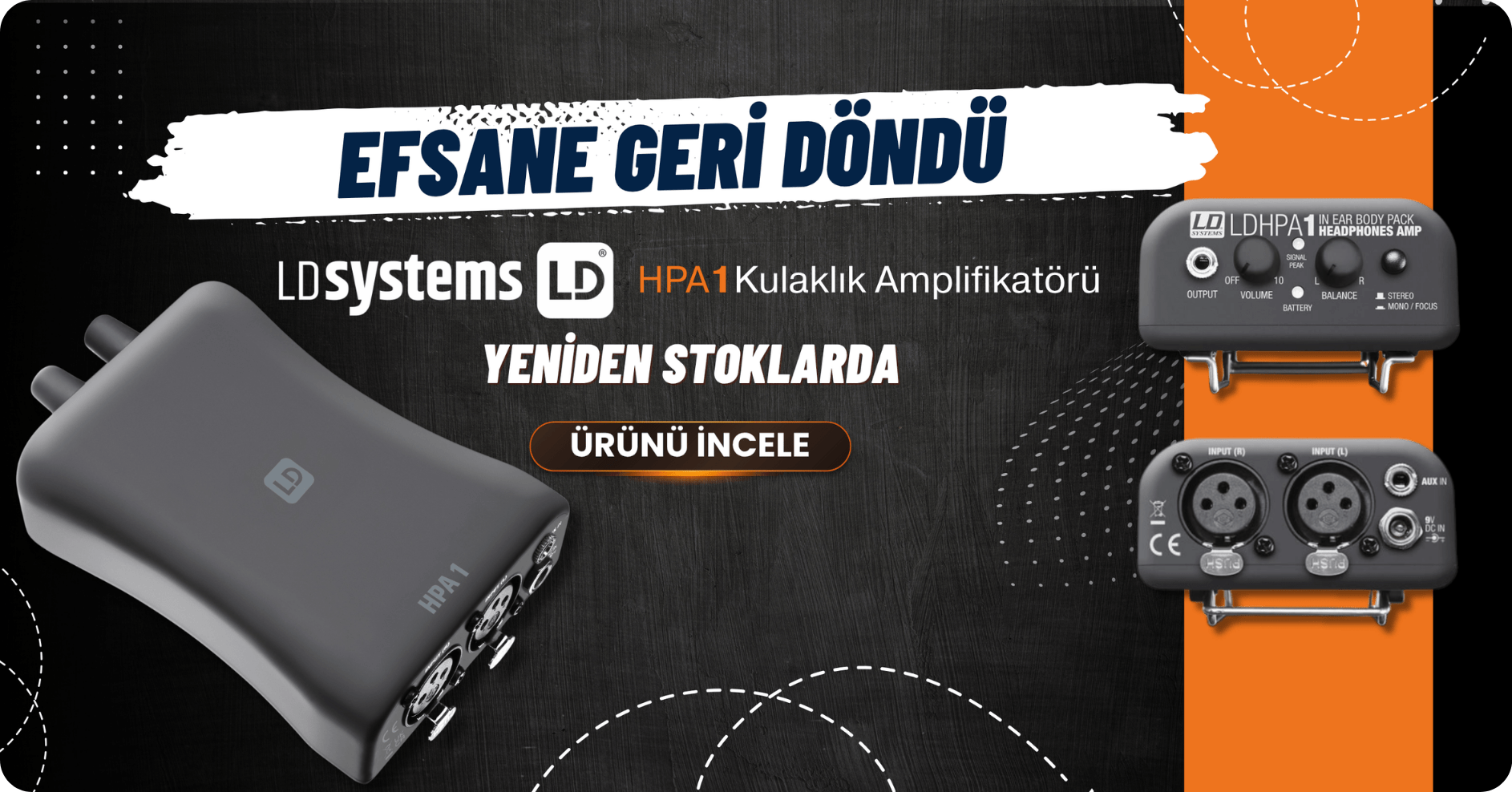 LD Systems HPA-1 Kulaklık Amplifikatörü