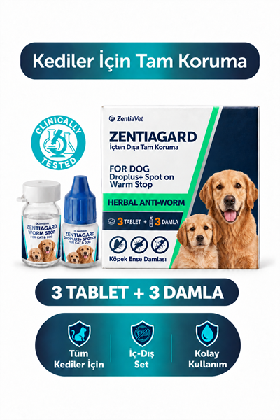 Köpek İç Diş Parazit Kedi Pire Kene Damlası Kediler İçin Bitkisel Damla Yağ Tablet İç Dış Damlası