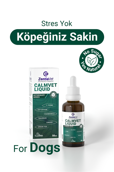 Köpek sakinleştirici Damla Calming, Rahatlatıcı, Stres, Anksiyete, Relax Vanilyalı 50 ml