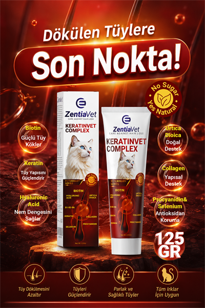 Tüy Dökülme Engelleyici Kedi Maltı, Tüy Yumağı ve Kusma Önleyici, Multivitamin,  Sindirim Destekleyici Kedi Malt Macun 