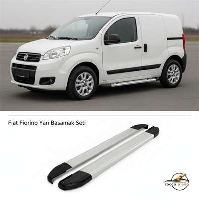 Orjinal Fiat Fiorino Uyumlu Gri Omberg Yan Basamak Seti
