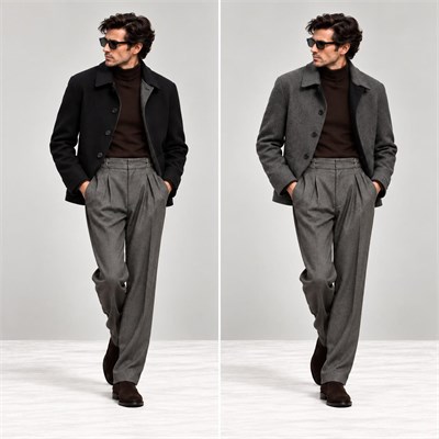 FK Reversible Wool & Cashmere Jacket