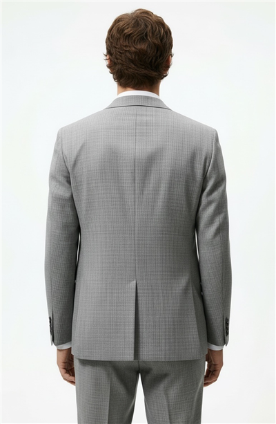 Karakaşlı Gri Kareli Blazer
