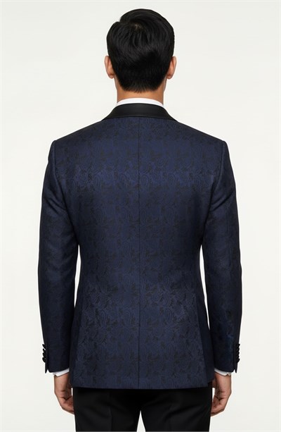 Karakaşlı Midnight Paisley Smokin Ceket