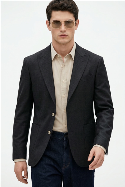 Karakaşlı Siyah Dimension Blazer