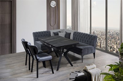 Always Star Katar Atrasit Köşe Masa Takımı