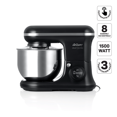 Arzum AR1186-0100 Siyah Crust Mix Pro 1500 Stand Mikser