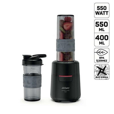 Arzum AR1192-0100 Siyah Shaken Take Duo Kişisel Blender