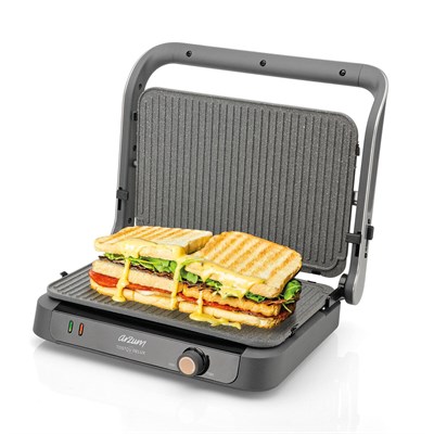 Arzum AR2001-0700 Paslanmaz Çelik Tostçu Delux Tost Makinesi