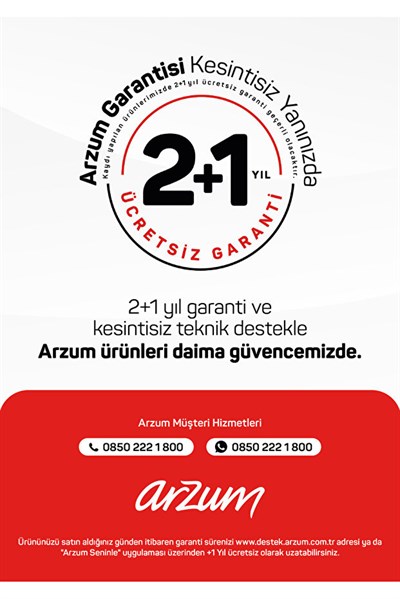 Arzum AR4098-0200 Beyaz Gırgır Dikey Süpürge