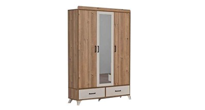 Dardason M111 Defne 3 Kapılı Aynalı Gardolap