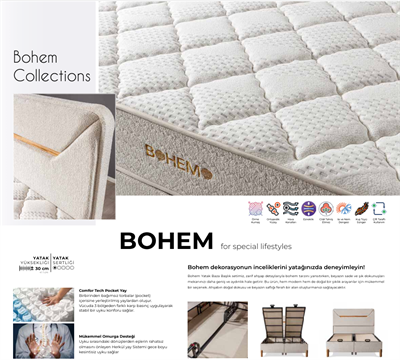 Dizayns Bohemo 150*200 Yatak Seti