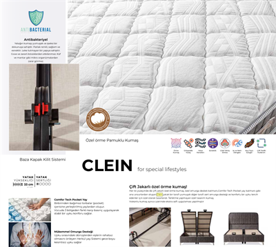 Dizayns Clein 150*200 Yatak