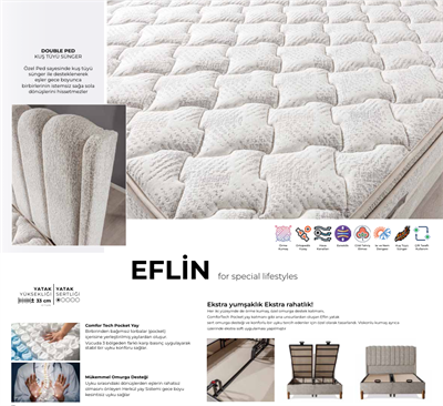 Dizayns Eflin 150*200 Yatak
