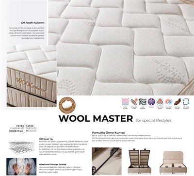Dizayns Wool Master 90*190 Yatak