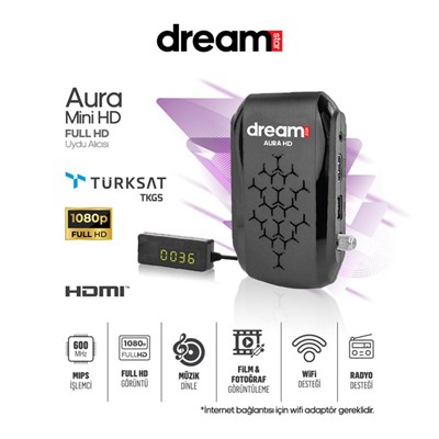 Dreamstar Aura Mini HD Full HD Uydu Alıcısı