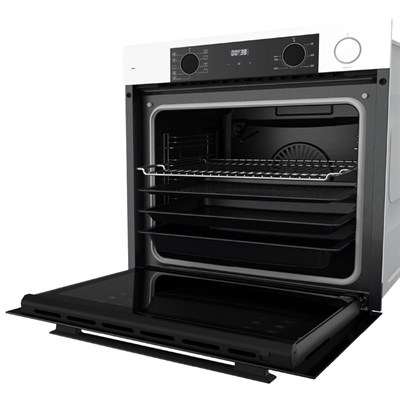 Ferre QEP64CB Beyaz Cam Buharlı Ankastre Fırın (0+9 Konum) (Artline) (Ank)