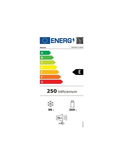 Hoover HODQ4T718EW Beyaz E Sınıfı 467 Lt Net Hacim Buzdolabı (Paket)