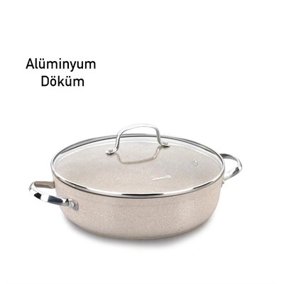 Korkmaz A1854 Granita Kısa Tencere 24X6,5