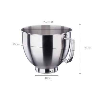 Korkmaz A470-01 Pro Mix Stand Mikser 1600W Siyah/Satin