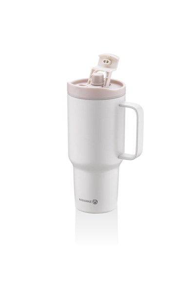 Korkmaz A5577-2 Freedom Pipetli Bardak Termos 1,0 LT Gri-Bej
