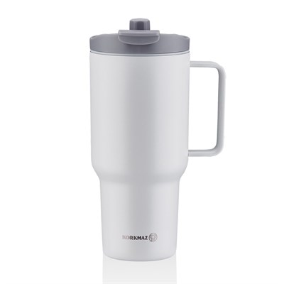 Korkmaz A5577-3 Freedom Pipetli Bardak Termos 1,0 Lt. Buz Mavisi