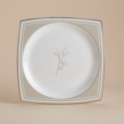 Korkmaz A8461 Bone Sel. 60 P Yemek Takımı (Kare)