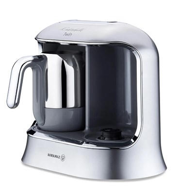 Korkmaz A861-06 Kahvekolik Twin Kahve Makinesi İnox/Krom
