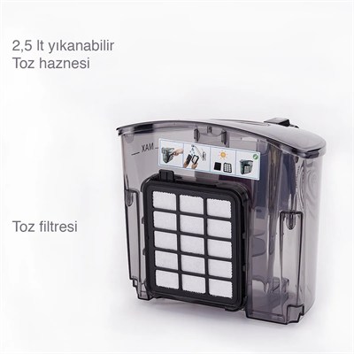 Korkmaz A901 Cosmos Torbasız Yatay Süpürge