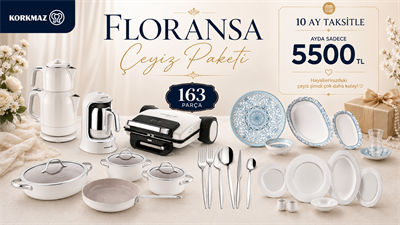 Korkmaz FLORANSA Çeyiz Paketi