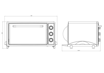 Luxell LX-3675 Beyaz Börekçi 45 Lt Mini Fırın
