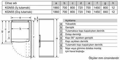 Profilo BD3055WEVN Beyaz Alttan Donduruculu Buzdolabı