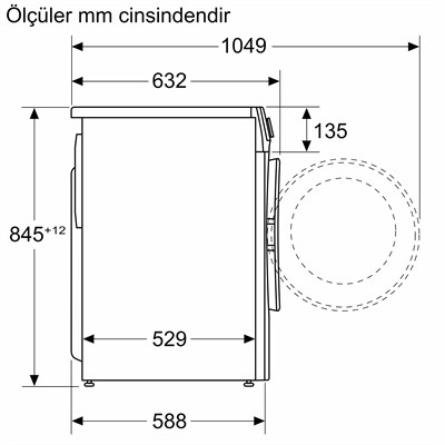 Profilo CGA242X3TR 9KG 1200 DVR Beyaz Çamaşır Makinesi