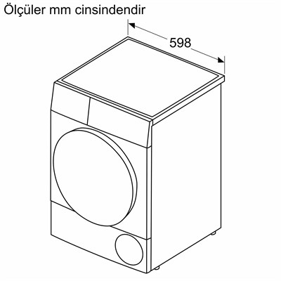 Profilo KM9611CTR 9KG A++ Isı Pompalı Kurutma Makinesi