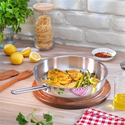 Schafer 1S2817-13007-INX08 Held Çelik Tava  28 Parça-Inox