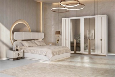 Vize Nora 6 Kapılı Yatak Odası Takımı (Bazalı)
