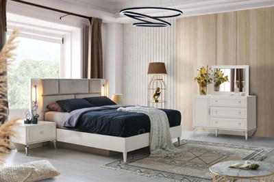 Vize Viyana 6 Kapılı Yatak Odası Takımı (Bazalı)