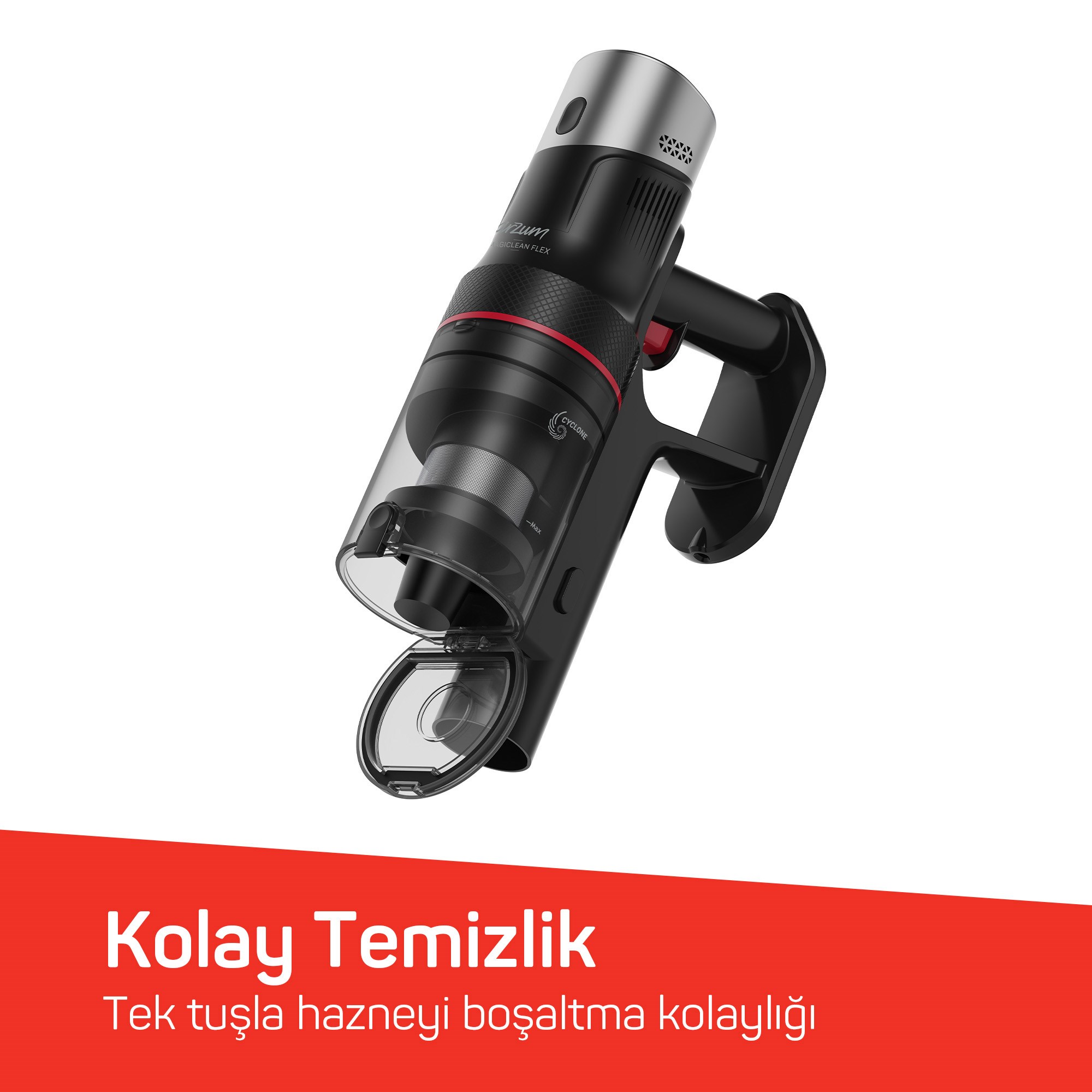 Arzum AR4209-0100 Siyah Magiclean Dikey Süpürge | Asya AVM