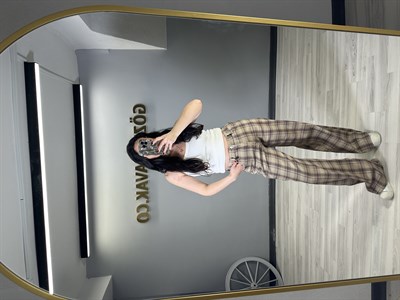  KARELİ YÜKSEL BEL PANTOLON