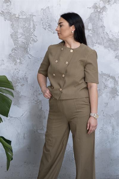GOLD DÜĞMELİ CEKET PANTOLON TAKIM