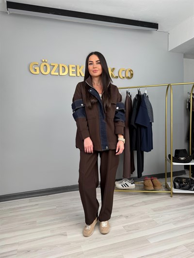 KAHVE GARNİLİ TASARIM TAKIM