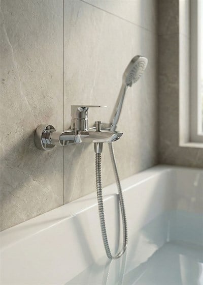 Hansgrohe Rebris E Tek Kollu Banyo Bataryası