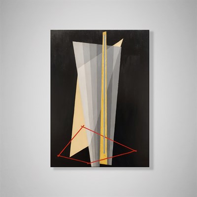 Construction (1922) Kanvas Tablo – László Moholy-Nagy Bauhaus Soyut Geometrik Modern Sanat Baskısı