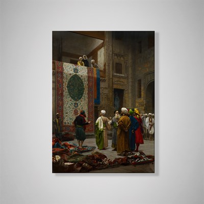 Halı Tüccarı Kanvas Tablo – Jean-Léon Gérôme Klasik Oryantalist Sanat Eseri