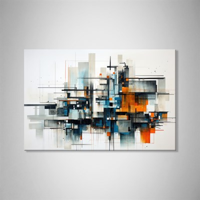 Modern Metropol – Geometrik Soyut Kompozisyon