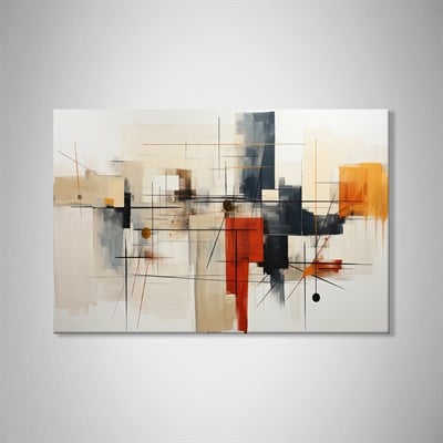 Urban Geometry – Modern Soyut Geometrik Kanvas Tablo