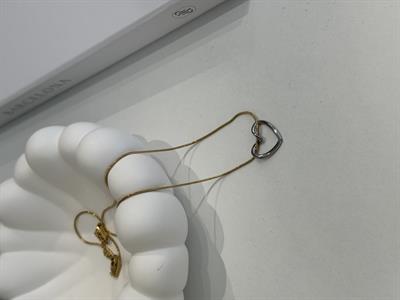 3 Boyutlu Çelik Kaplama Kalpli Kolye Gold