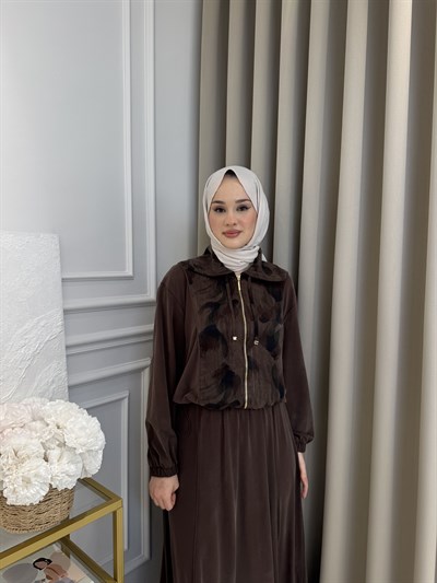 Adelin Etek Takım Kahverengi