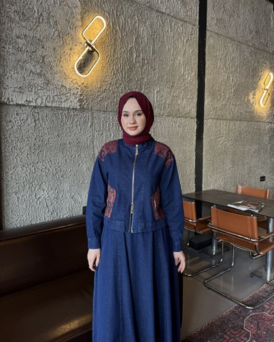 Aden Kot Etek Takım Lacivert